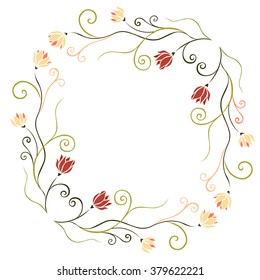 Beautiful floral frame