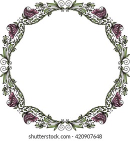 Beautiful floral frame
