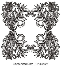 Beautiful floral frame