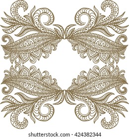 Beautiful floral frame
