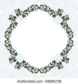 Beautiful floral frame
