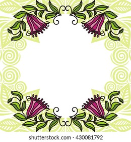 Beautiful floral frame