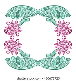 Beautiful floral frame
