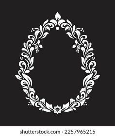 Beautiful Floral Frame Illustration Vector