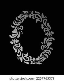 Schöner Blumenrahmen-Illustrations-Vektorgrafik