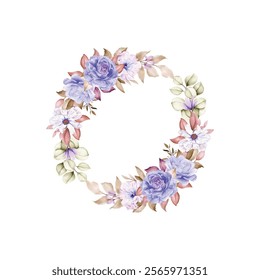 Beautiful Floral Frame. Illustrator and designer. Wedding Invites, save the date, Birthday Invites, Video Invites, E-Cards.