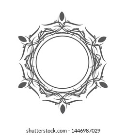 Beautiful Floral Frame Ornament Vector 02