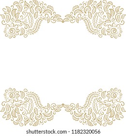 Beautiful floral frame. Vector illustration