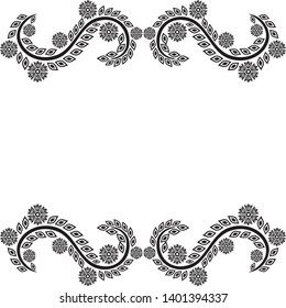Beautiful floral frame. Vector illustration