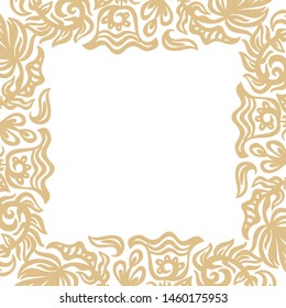 Beautiful floral frame. Vector illustration