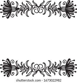 Bonito marco floral. Ilustración del vector
