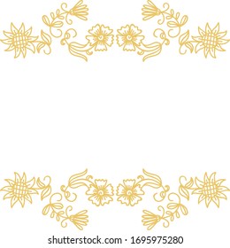 Beautiful floral frame. Vector illustration