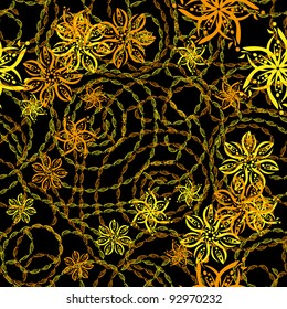 beautiful floral frame. vector illustration