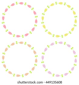 Beautiful floral frames collection. 