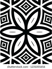 Beautiful floral geometrical vector pattern decorative shape design for many creative ideas