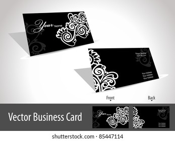 Beautiful floral gift card, vector illustration