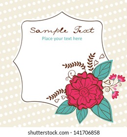 Beautiful floral greeting card