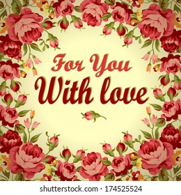Beautiful floral Greeting card