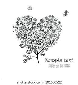 Beautiful floral heart