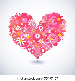 Beautiful floral heart