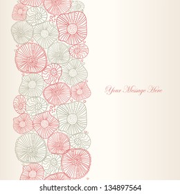 Beautiful floral invitation card. eps10