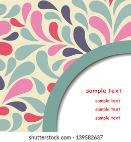 Beautiful floral invitation card. eps10