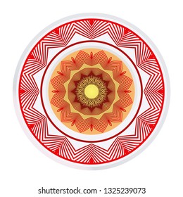 Beautiful Floral Mandala. Art Traditional, Islam, Arabic, Indian, Magazine, Elements With Mandala. Vector Illustration.