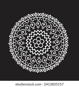 Beautiful floral mandala design vector 