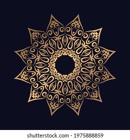 Beautiful floral Mandala logo decorative elements background Vector illustration