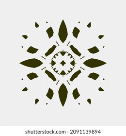 beautiful floral mandala pattern art