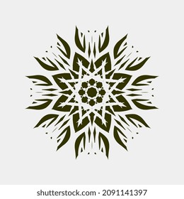 beautiful floral mandala pattern art