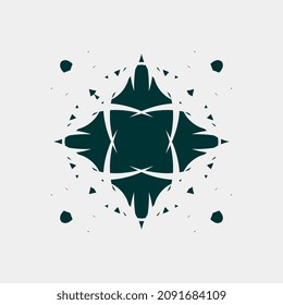 beautiful floral mandala pattern art
