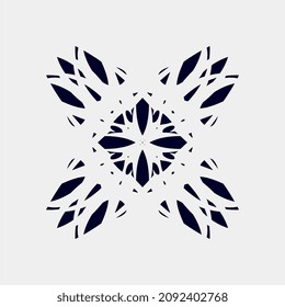 beautiful floral mandala pattern art