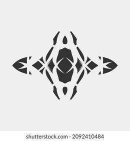 ilustración vectorial de los motivos del tatuaje del pecho o la espalda espantados para hombres musculares
