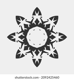 beautiful floral mandala pattern art