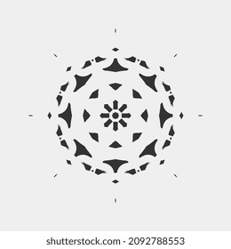 beautiful floral mandala pattern art