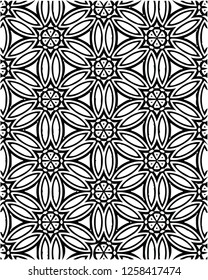 Beautiful floral mosaic art vector pattern decorative shape design for many creative ideas