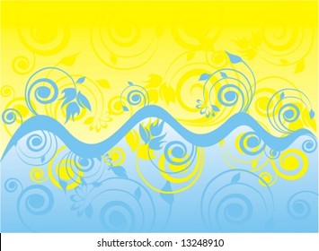 beautiful floral ornament