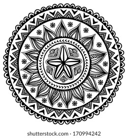 Beautiful floral ornament can be used as a greeting card 