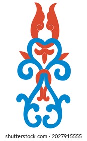 beautiful floral ornament pattern illustration vector