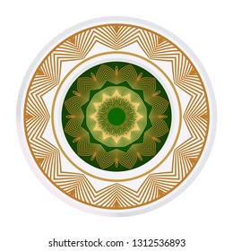 Beautiful Floral Ornament. Vector Illustration. Tribal Ethnic Ornament With Mandala. Anti-Stress Therapy Pattern. Indian, Moroccan, Mystic, Ottoman Motifs.