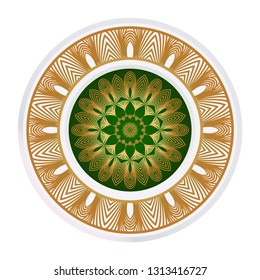 Beautiful Floral Ornament. Vector Illustration. Tribal Ethnic Ornament With Mandala. Anti-Stress Therapy Pattern. Indian, Moroccan, Mystic, Ottoman Motifs.