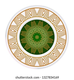 Beautiful Floral Ornament. Vector Illustration. Tribal Ethnic Ornament With Mandala. Anti-Stress Therapy Pattern. Indian, Moroccan, Mystic, Ottoman Motifs.