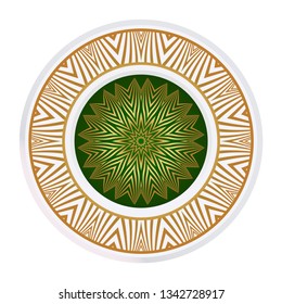 Beautiful Floral Ornament. Vector Illustration. Tribal Ethnic Ornament With Mandala. Anti-Stress Therapy Pattern. Indian, Moroccan, Mystic, Ottoman Motifs.