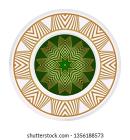 Beautiful Floral Ornament. Vector Illustration. Tribal Ethnic Ornament With Mandala. Anti-Stress Therapy Pattern. Indian, Moroccan, Mystic, Ottoman Motifs.