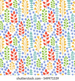 Beautiful floral ornament, Vector seamless pattern.