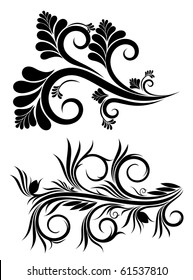 Beautiful Floral ornaments for design