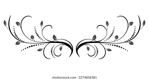 Beautiful floral ornaments vector, illustration, art work.