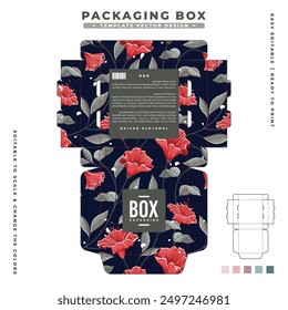 beautiful floral packaging template design 30