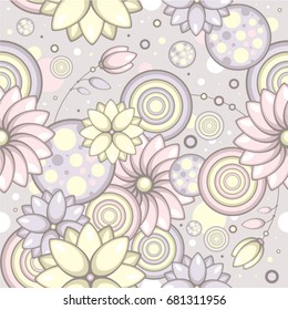 Beautiful floral pastel pattern. Elegant collection. Design for invitation, wedding or greeting cards.